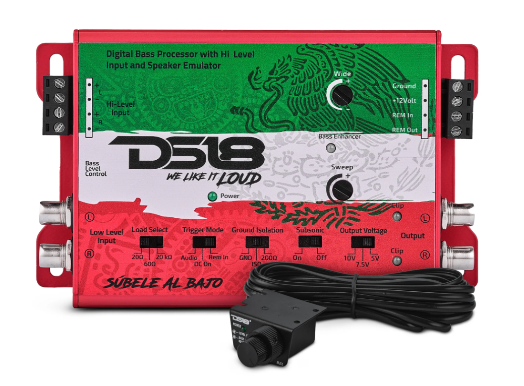 DS18 DBPX200.MX Digital Bass Processor with HiLo Converter and Speaker Emulator