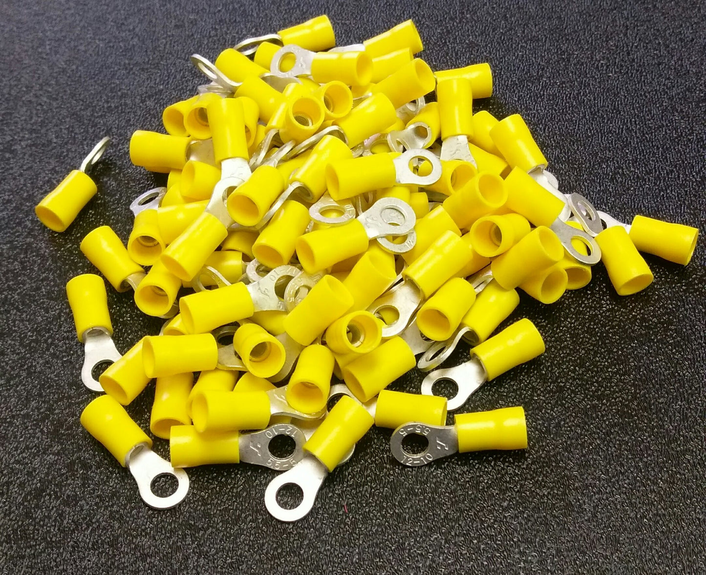 RTT10Y #10 12/10 Gauge Crimpable Ring Terminals