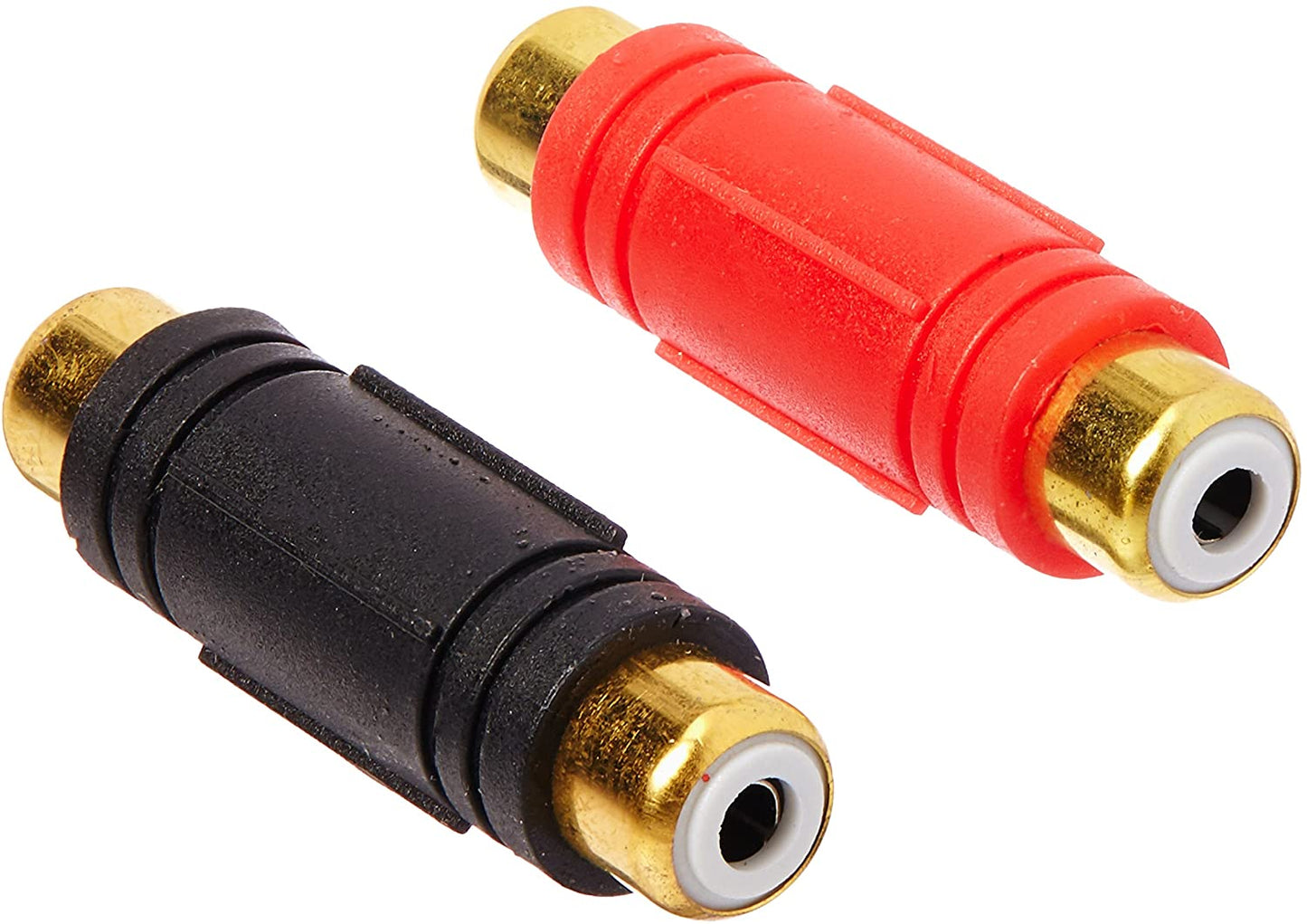 DBLink BF103 Pair of Female-Female RCA Barrel Connectors, 1 Red, 1 Black