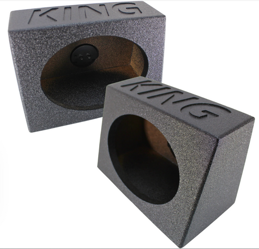 King Boxes AK-69 Pair of Single 6x9 Spraylined Boxes