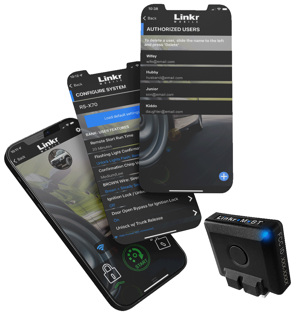 Omega LINKR-MBT Bluetooth Smartphone Vehicle Control