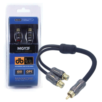 DBLink MGY2F Maxkore OFC RCA 1-Male to 2-Female Splitter