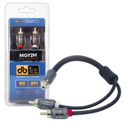 DBLink MGY2M Maxkore OFC RCA 2-Male to 1-Female Splitter