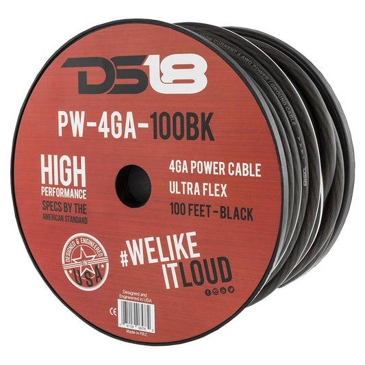 DS18 PW-4GA-100 4 Gauge Power Wire 100 ft