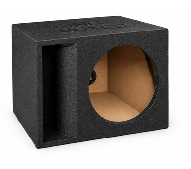 King Boxes AK-12SHP Spray-Lined Horn Port Single 12" Subwoofer Box