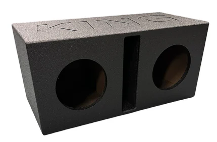 King Boxes AK-8DV Spray-Lined Dual Vented 8" Subwoofer Box