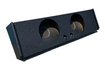 King Boxes AK-FORD09-10 Spray-Lined Dual 10" Box for 09-22 F150 / 17-22 F250/350 Crew Cab