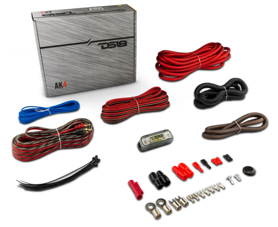 DS18 AK4 Amp Kit 4 Gauge with ANL Fuse Holder