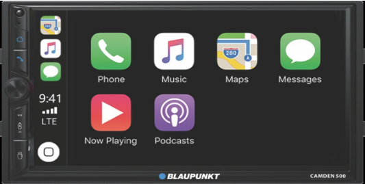 Blaupunkt CAMDEN 500 7″ Double-Din Receiver with Wired Carplay /Android Auto