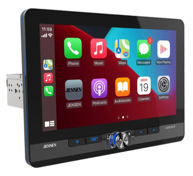 Jensen CAR1013-R 10.1″ Receiver with Wireless Apple CarPlay and Android Auto