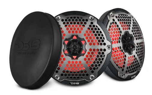 DS18 CF-65M Marine / ATV 6.5" Speakers with LED Lights