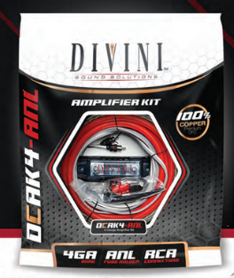DB Divini DCAK4ANL 4 Gauge OFC Amp Kit
