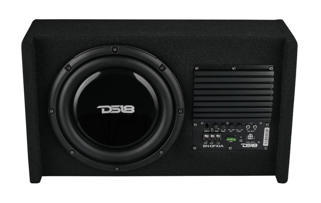 DS18 EN-DF10A Amplified Loaded Shallow Downfire Box with 10" Sub