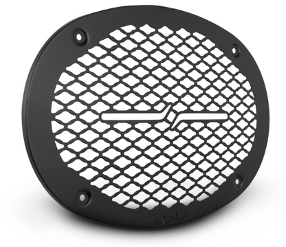 DS18 PRO-GRILL69MS Universal 6x9" Shallow Metal Speaker Grill Covers -Red or Black