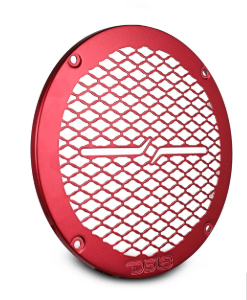 DS18 PRO-GRILL6MS Universal 6.5" Shallow Metal Speaker Grill Covers -Red or Black