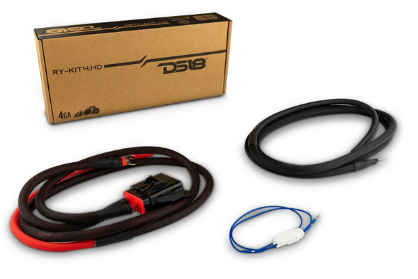 DS18 RY-KIT4.HD OFC 4 Gauge Amp Kit for Harley Davidson
