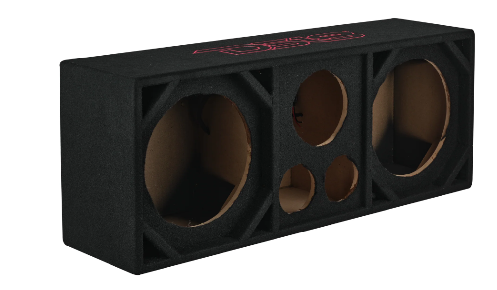 DS18 VOC10PRO Dual 10" + Dual 4" Tweeter + 2" Driver Empty Voceteo Box
