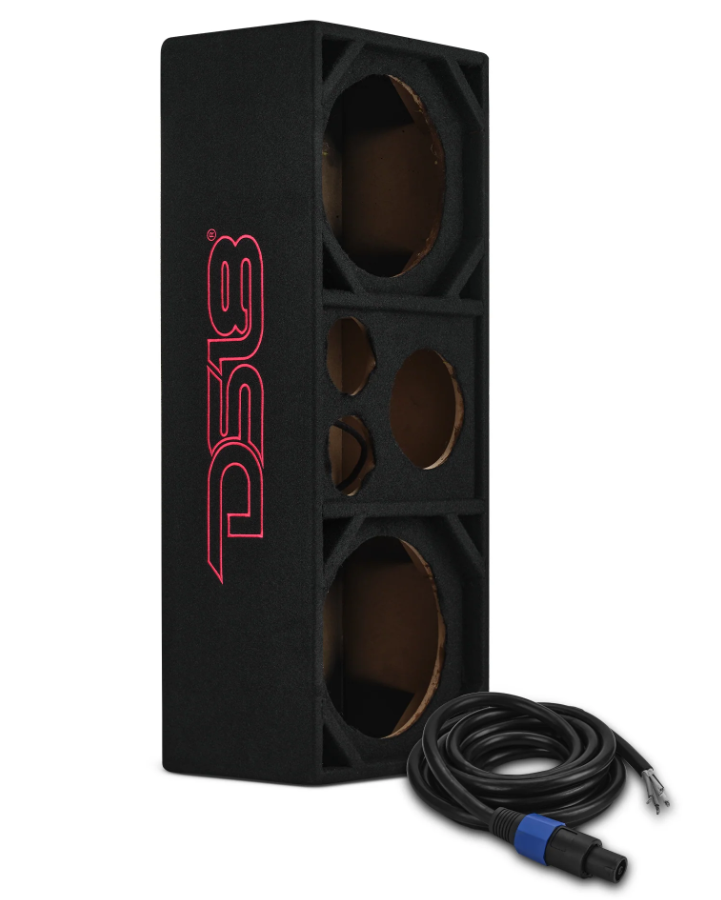 DS18 VOC10PRO Dual 10" + Dual 4" Tweeter + 2" Driver Empty Voceteo Box