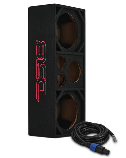 DS18 VOC10PRO Dual 10" + Dual 4" Tweeter + 2" Driver Empty Voceteo Box