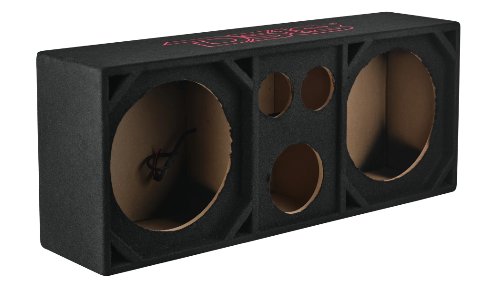 DS18 VOC12PRO Dual 12" + Dual 4" Tweeter + 2" Driver Empty Voceteo Box