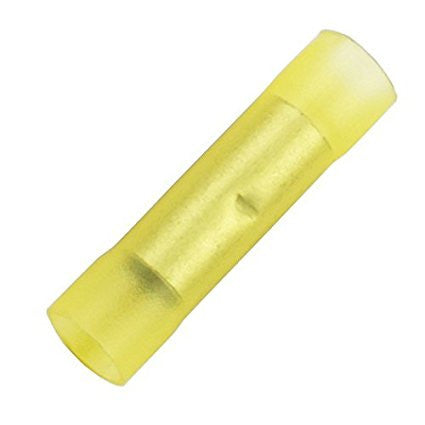 BC4Y Nylon Butt Connectors 4 Gauge Yellow