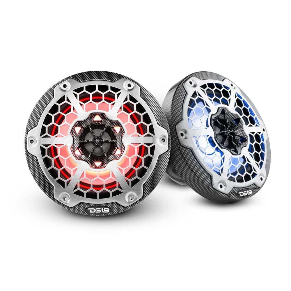 DS18 CF65 Marine / ATV 6.5" Speakers with LED Lights