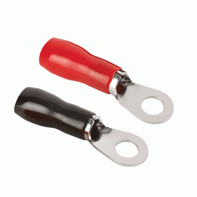 IB8GNRT-20 8 Gauge Ring Terminals Red/Black - 20 Pack