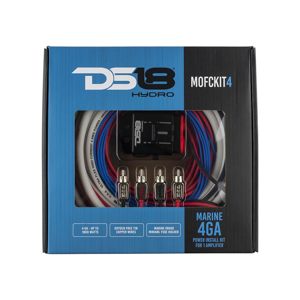 DS18 MOFCKIT4 Marine OFC 4 Gauge Amp Kit