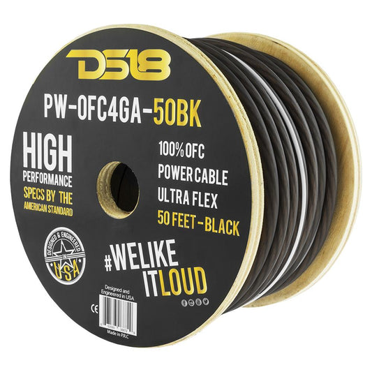 DS18 PW-OFC4GA 4 Gauge 100% OFC Power / Ground Cable