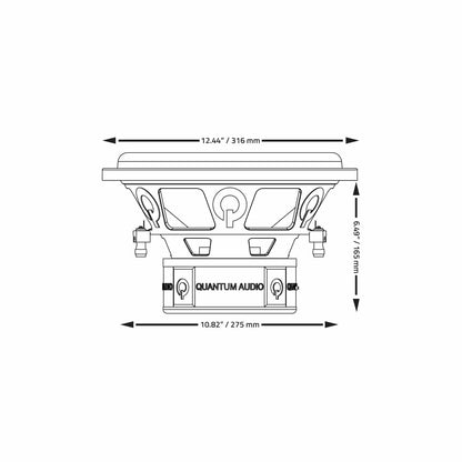 Quantum QW5000/12D4 12" 5000W Max Subwoofer