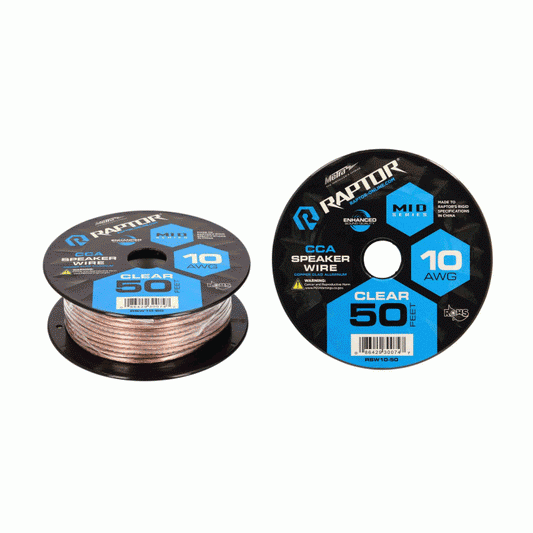 Raptor RSW10-50 10 Gauge Speaker Wire 50 ft