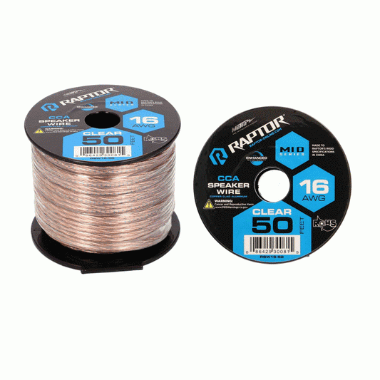 Raptor RSW16-50 16 Gauge Speaker Wire 50 ft