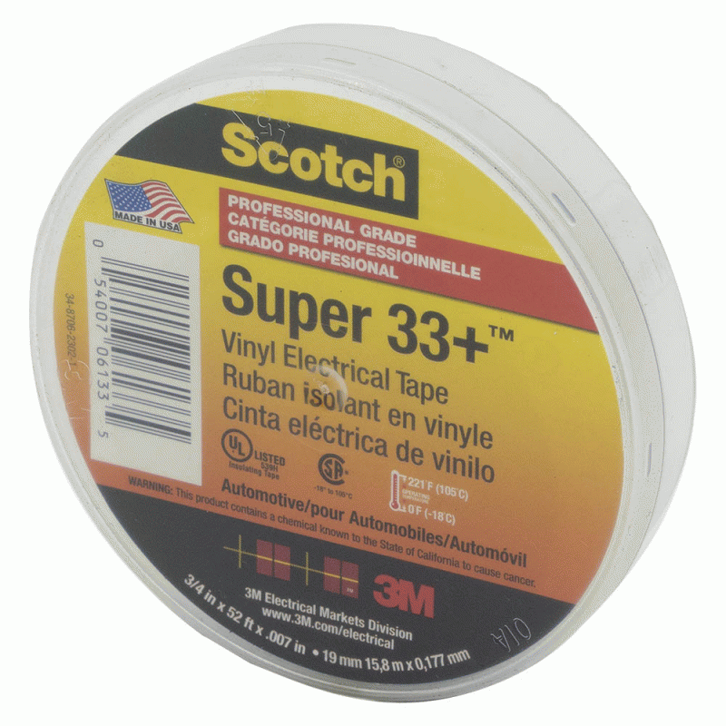 3M SUPER33+ Premium Electrical Tape Bulk Pack or Individual