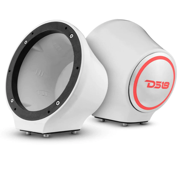 DS18 EN-JS6 Universal 6.5" Flat Mount Speaker Pods with RGB Lights - Multiple Colors