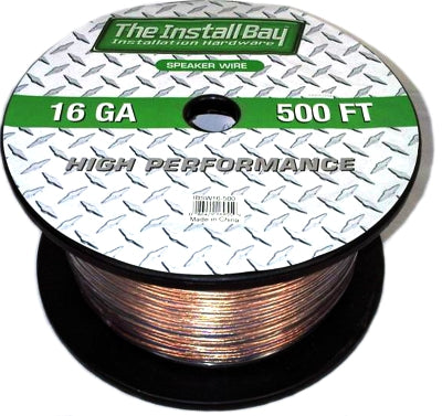 Install Bay IBSW16-500 16 Gauge Speaker Wire 500 ft