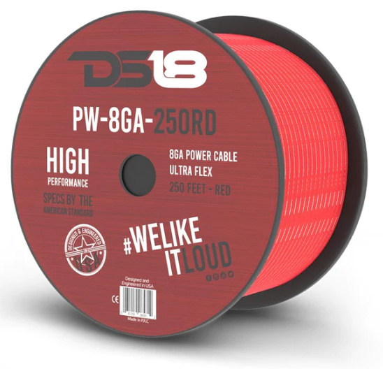 DS18 PW-8GA-250 8 Gauge Power Wire 250 ft